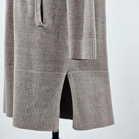 Barefoot Dreams Open Front Cardigan Sweater Long Neutral Taupe | Women's Medium - Picture 15 of 16